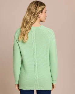 Pullover mit Zopf-Details