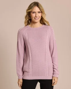 Pullover mit Zopf-Details