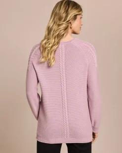 Pullover mit Zopf-Details