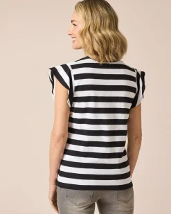 Ringelshirt mit Flügelärmeln
