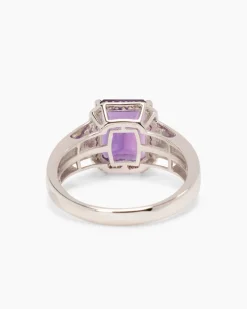 Ring mit Amethyst & Diamanten