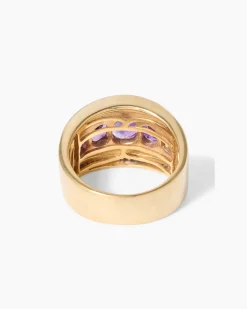 Ring mit Amethyst und Zirkon