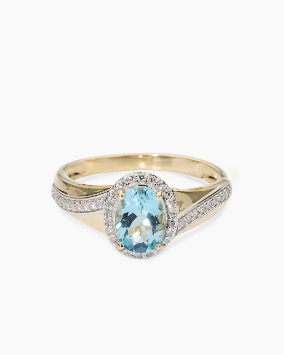 Ring mit Aquamarin