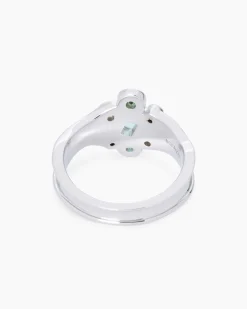 Ring mit Beryl, Turmalin und Zirkon