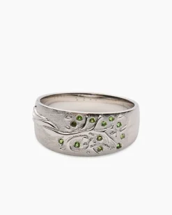 Ring mit Chromdiopsid