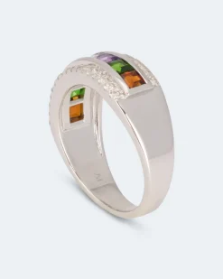 Ring mit Edelsteinmix