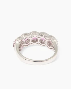 Ring mit Malawi Granat + Brillant