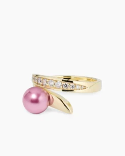 Ring mit MK-Perle 8 mm und Zirkonia