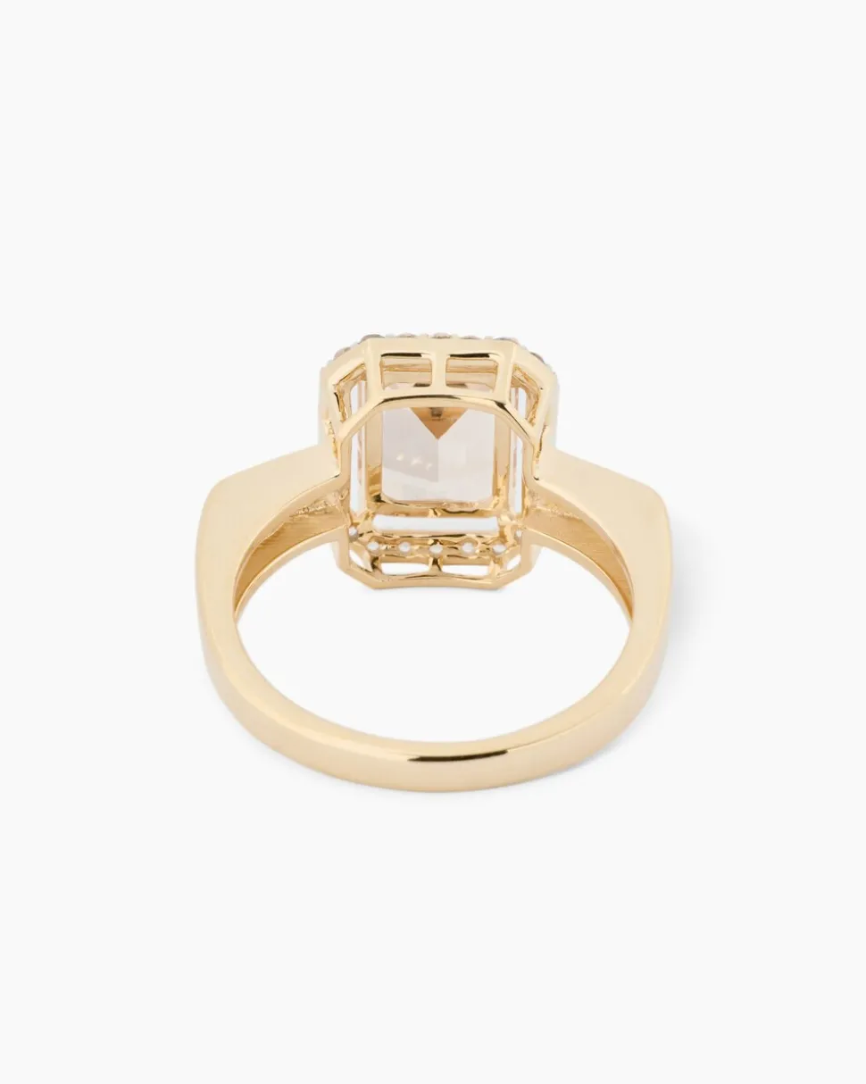 Ring mit Morganit und Zirkon