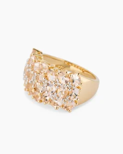 Ring mit Morganit und Zirkon