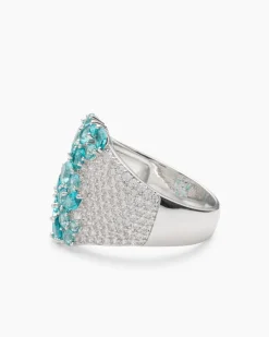 Ring mit Nanosteinen und Zirkonia
