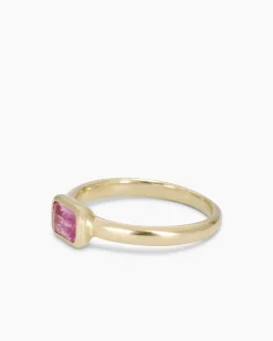 Ring mit Padparadscha Saphir