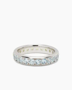 Ring mit Peridot & Blautopas