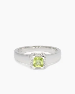 Ring mit Peridot & Brillant