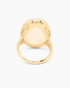 Ring mit Rainbow Mondstein