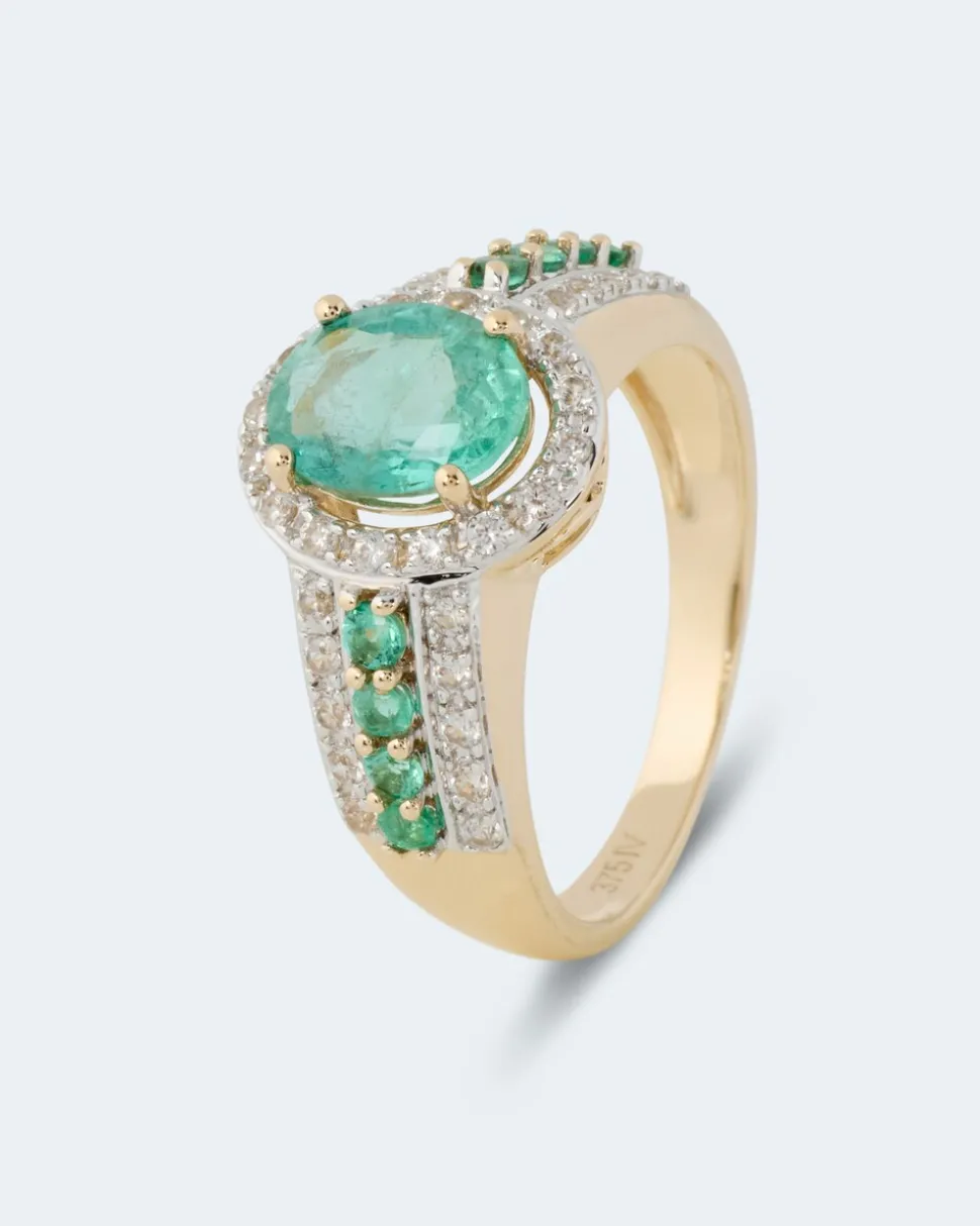Ring mit Sambia Smaragd