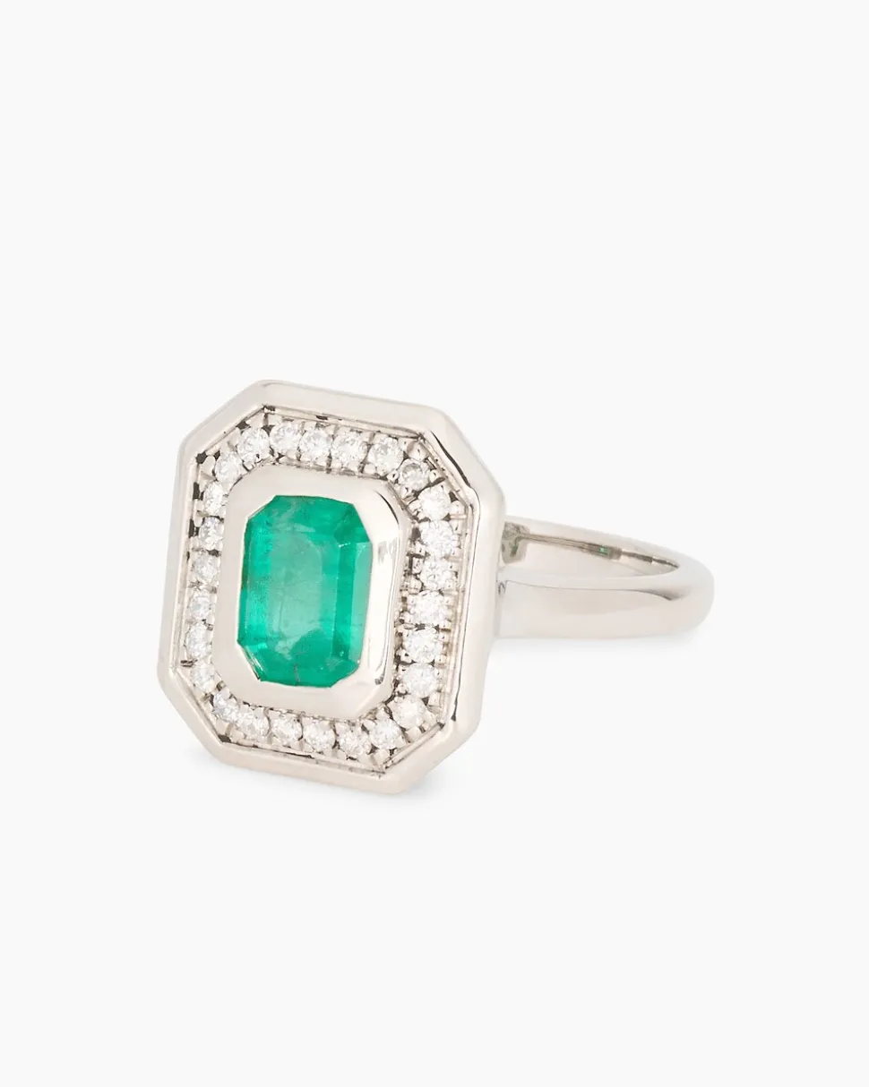 Ring mit Smaragd und Brillanten