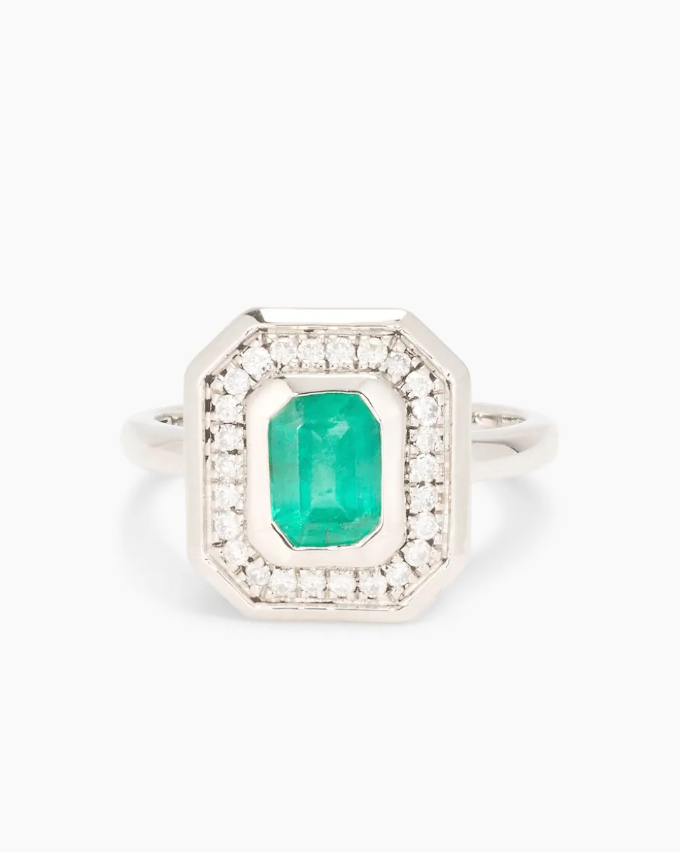 Ring mit Smaragd und Brillanten