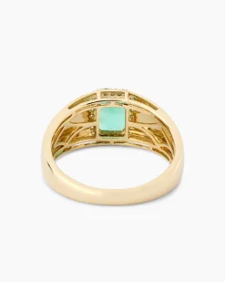 Ring mit Smaragd und Diamant