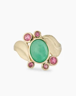 Ring mit Smaragd und Turmalin