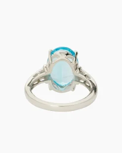 Ring mit Swiss Blue Topas