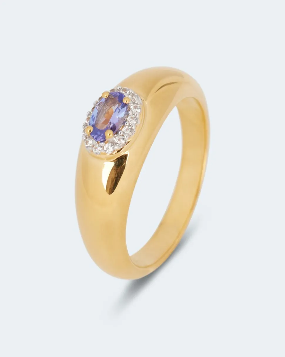 Ring mit Tansanit AAAA