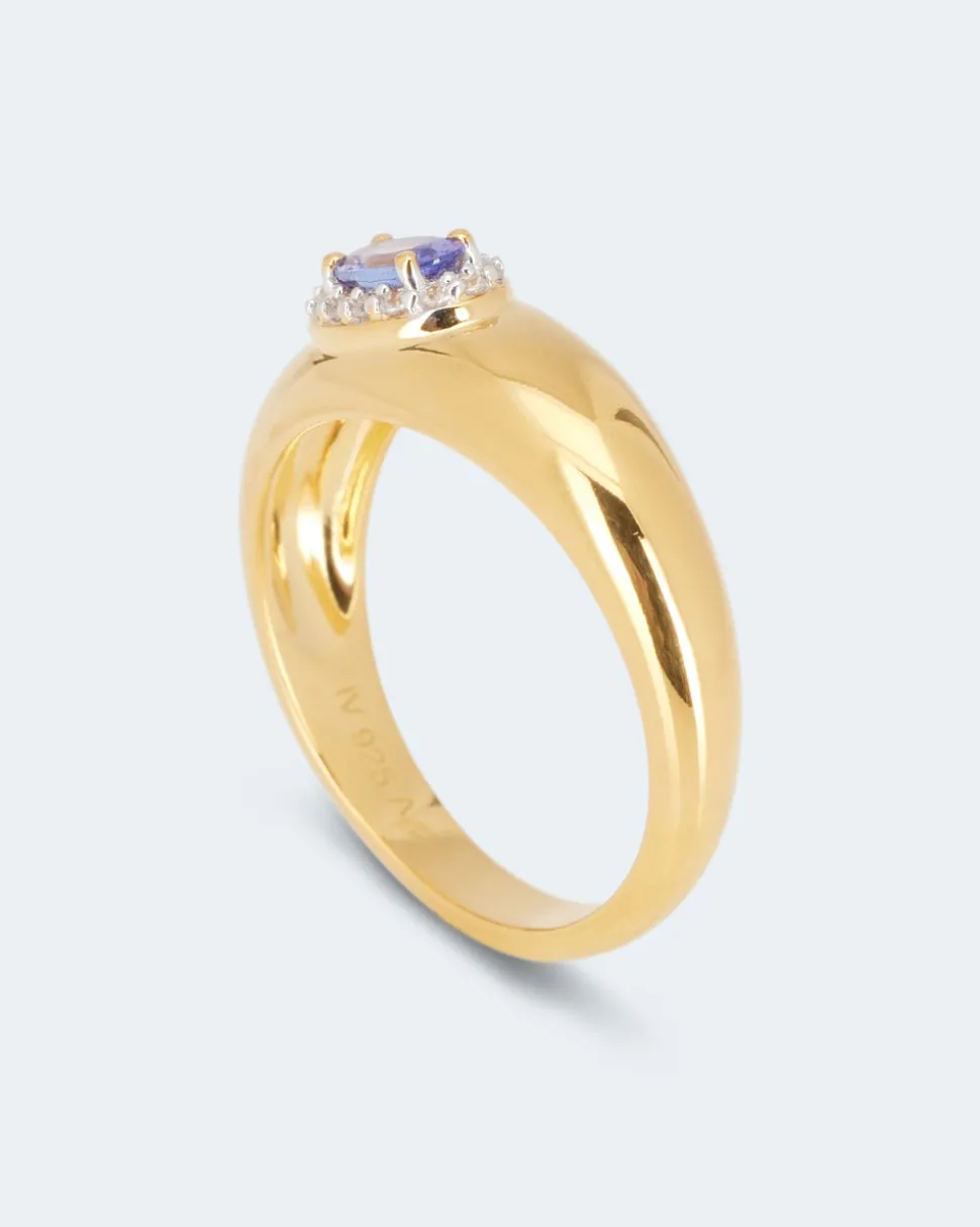 Ring mit Tansanit AAAA