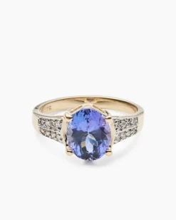 Ring mit Tansanit AAAA+