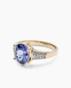 Ring mit Tansanit AAAA+