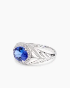 Ring mit Tansanit AAAAA Blaues Gold von Afrika & Brillanten