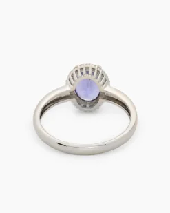 Ring mit Tansanit AAAAA & Brillanten
