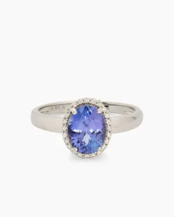 Ring mit Tansanit AAAAA & Brillanten