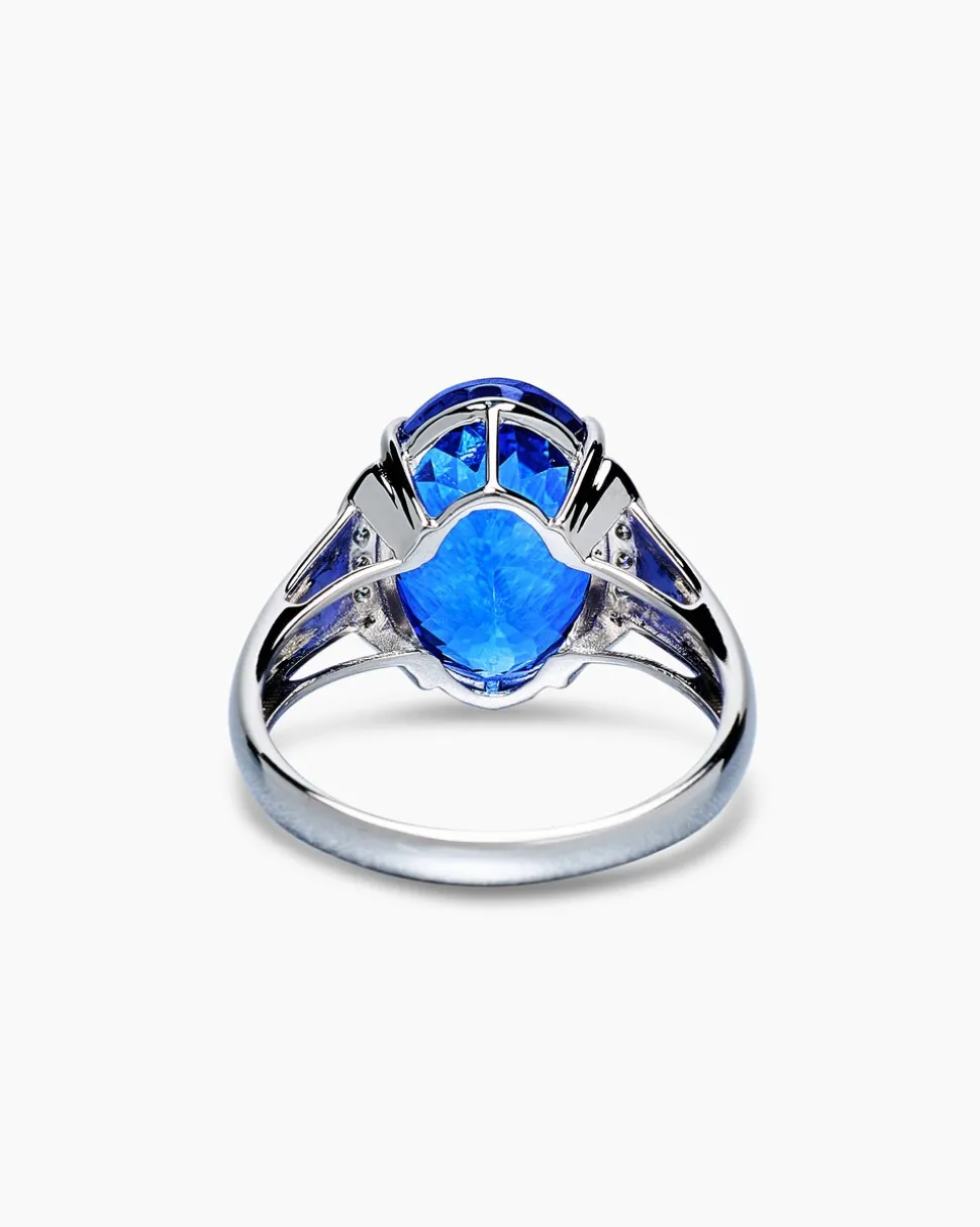 Ring mit Tansanit AAAAA & Brillanten