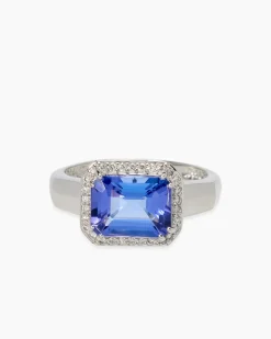 Ring mit Tansanit AAAAA & Brillanten
