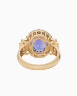 Ring mit Tansanit AAAAA, Diamant & Brillant