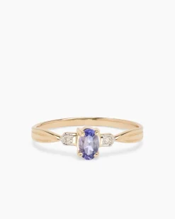 Ring mit Tansanit AAAA & Brillanten