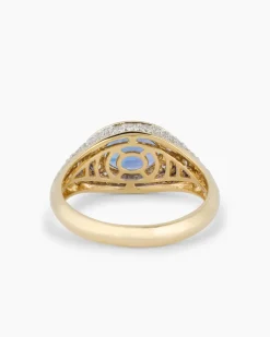 Ring mit Tansanit AAAA & Brillanten