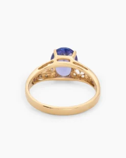 Ring mit Tansanit AAA+ & Brillant