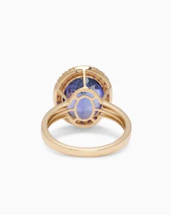 Ring mit Tansanit + Brillanten