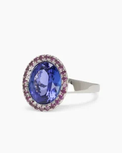 Ring mit Tansanit + Brillanten