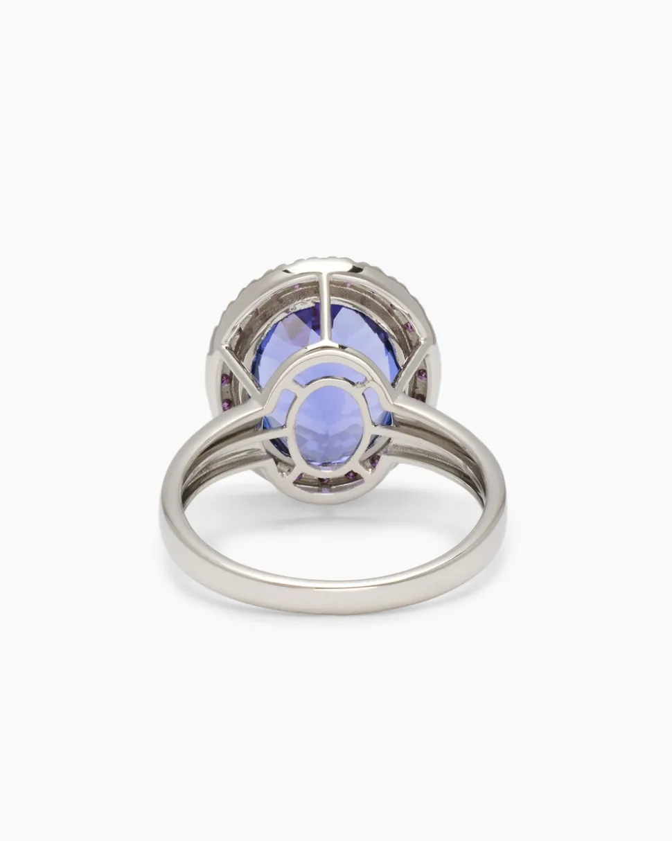 Ring mit Tansanit + Brillanten