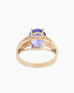 Ring mit Tansanit DeLuxe AAA+