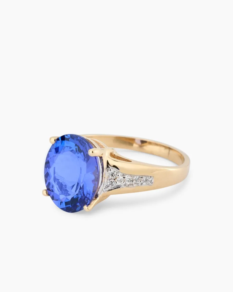 Ring mit Tansanit "Star of Africa" & Brillanten