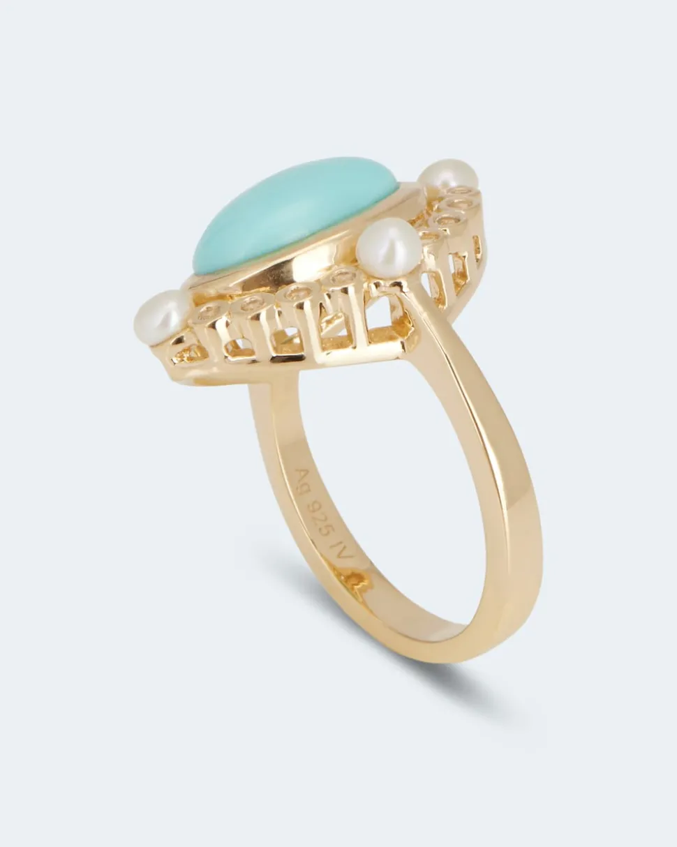 Ring mit Türkis