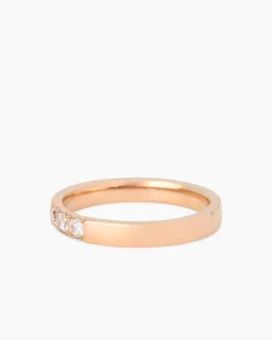 Ring mit Zirkonia, 3er Set