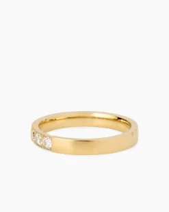 Ring mit Zirkonia, 3er Set