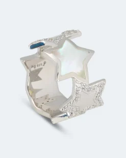 Ring mit Zirkonia & Perlmutt