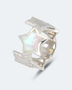 Ring mit Zirkonia & Perlmutt