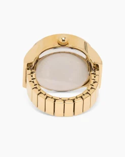 Ring-Uhr mit Kristallen