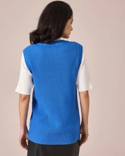 Ärmelloser Pullover